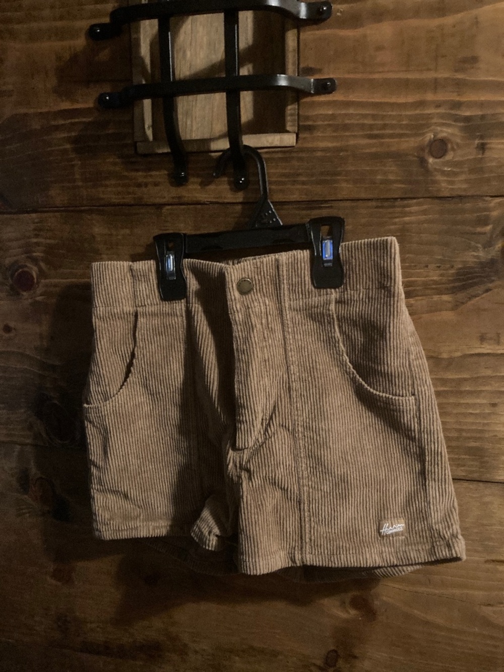 Hammies brown corduroy shorts  retro beach surfer high waisted 26